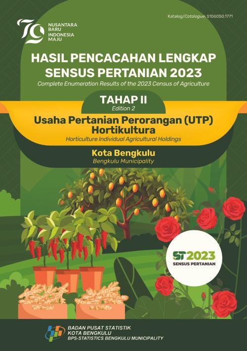 Complete Enumeration Results of the 2023 Census of Agriculture - Edition 2: Horticulture Individual Agricultural Holdings Bengkulu Municipality