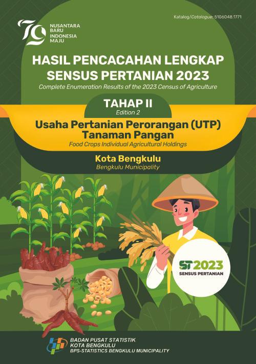 Hasil Pencacahan Lengkap Sensus Pertanian 2023 - Tahap II:  Usaha Pertanian Perorangan (UTP) Tanaman Pangan Kota Bengkulu