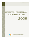 Statistik Pertanian Kota Bengkulu 2009